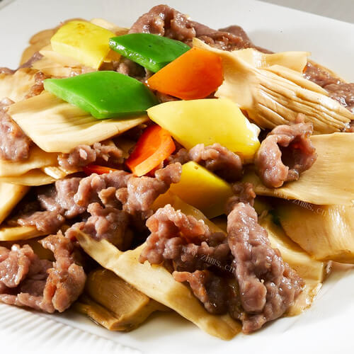好吃的酸笋炒牛肉