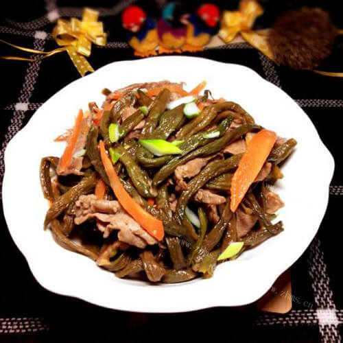 好吃的干炒豆角
