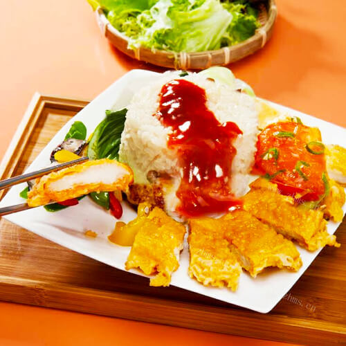 美味的虾酱炒饭