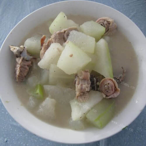 自制冬瓜炖鸡肉
