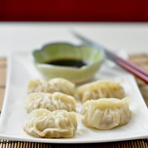 美味蒜苔鸡蛋馅饺子