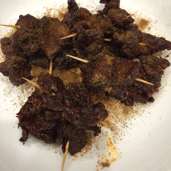 香喷的牙签羊肉