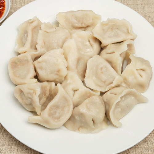 美味的韭菜鸡蛋馅饺子
