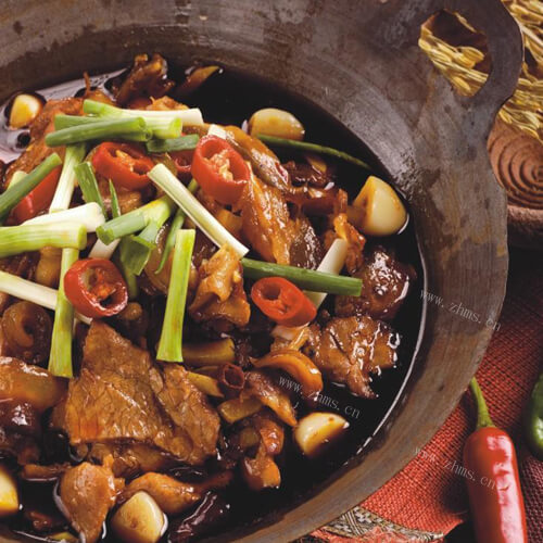 美味的干锅青菜牛肉的做法