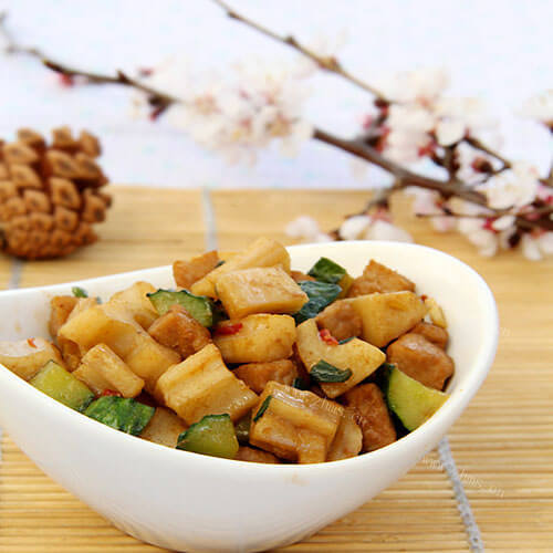 清爽的炒藕丁#新鲜从这里开