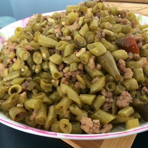 美味的肉末豇豆