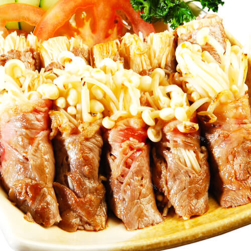 家常金针菇牛肉的做法