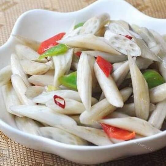 美味的酸辣藕尖