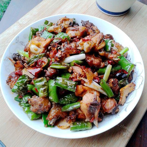 美味干煸鸡肉的做法