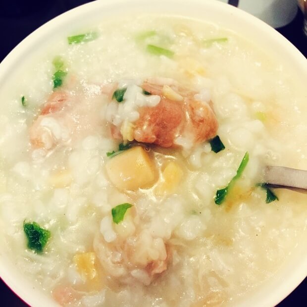美味排骨干贝粥