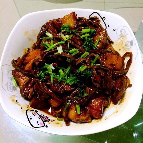 美味的干豇豆红烧肉