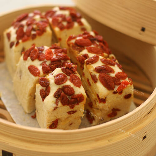 美味的甘笋蒸饼