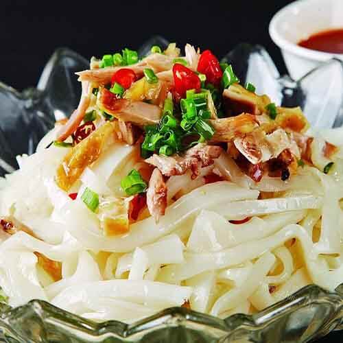 美味鸡丝凉拌面的做法