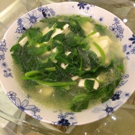 清淡白菜豆腐汤