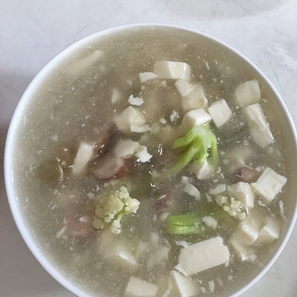 清淡养胃八宝豆腐羹