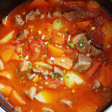 家常番茄土豆牛肉的做法
