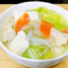 营养美食白菜豆腐汤的做法