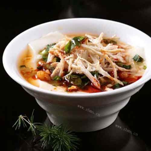 具有四川特色的鸡丝豆腐脑