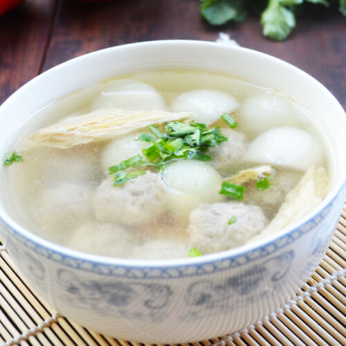 小清新羊肉丸子汤