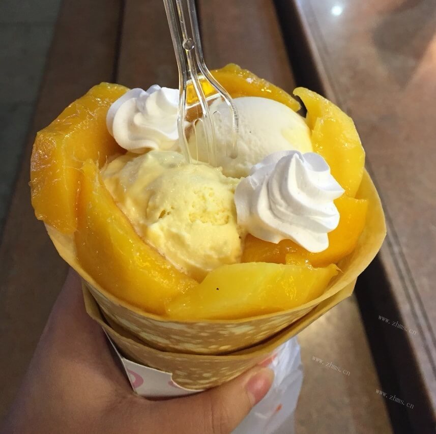 冰爽芒果冰激淋