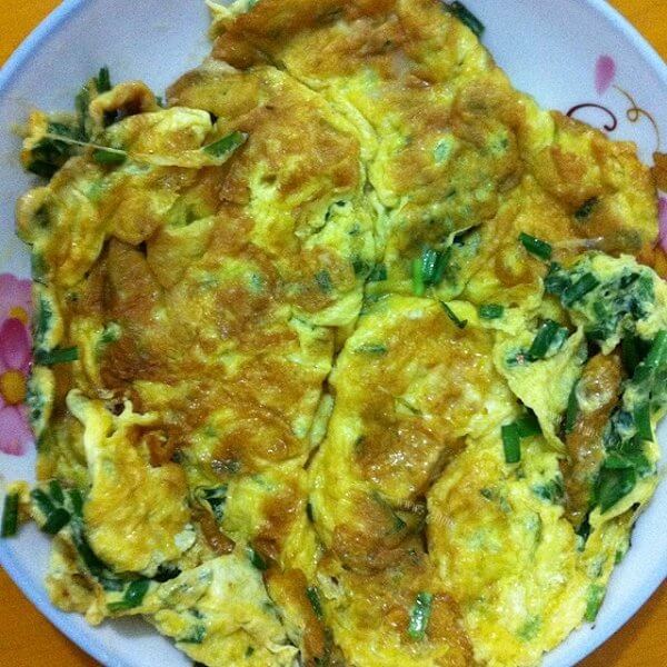 秘制韭菜煎蛋饼 