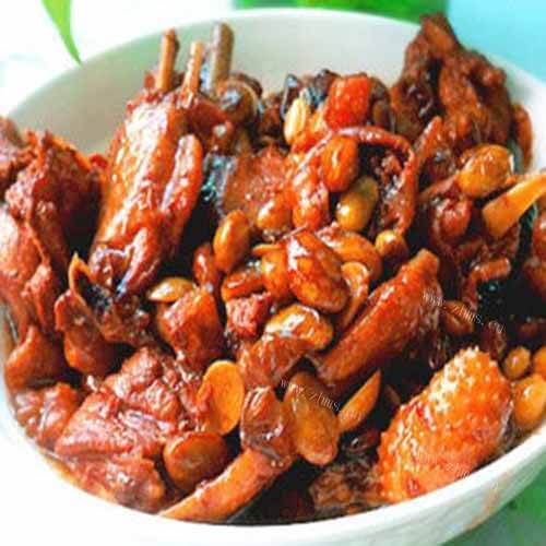 美味毛豆烧鸡