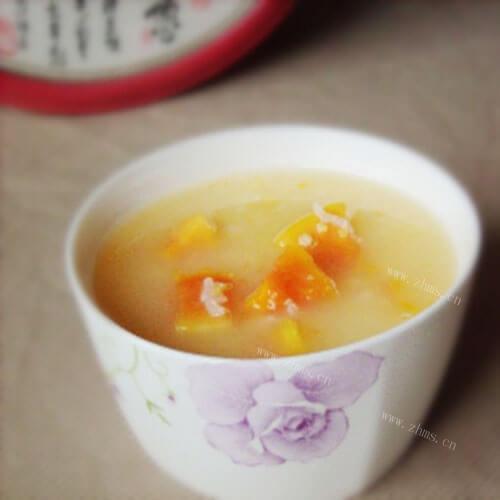 可口的木瓜牛奶粥 