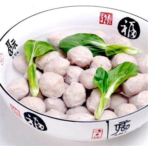可口美味的客家肉圆