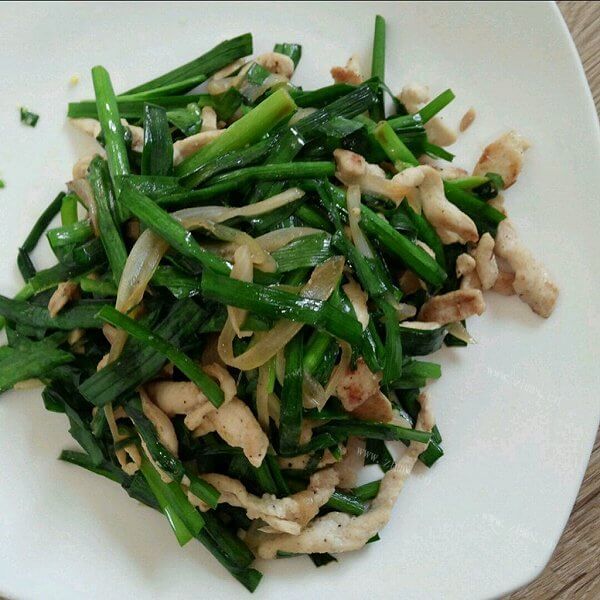好吃的韭菜黄炒肉丝