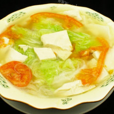 美味的白菜豆腐汤的做法