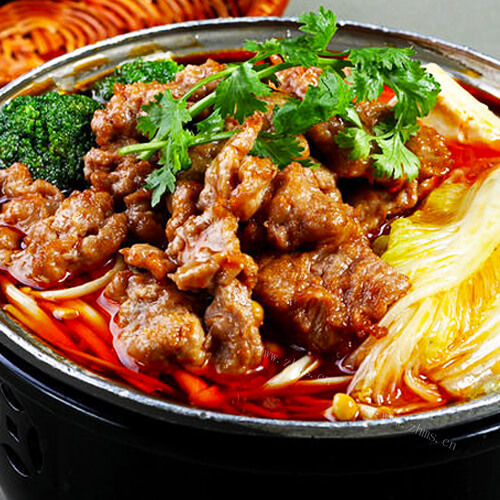 自制麻辣牛肉汤锅的做法 