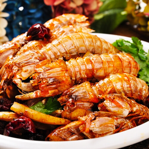 美味油炸虾