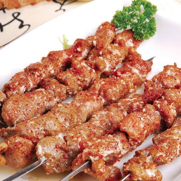 美味的烧烤羊肉 