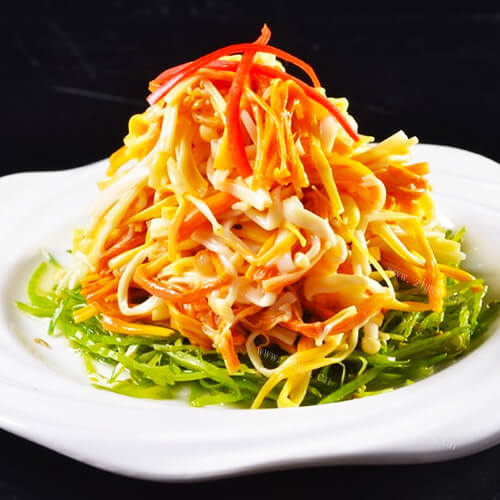 美味的金菇脆笋
