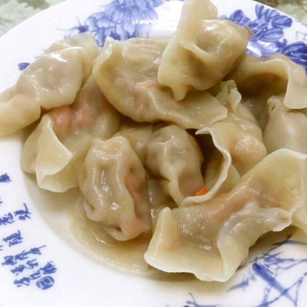 美味的羊肉胡萝卜饺子