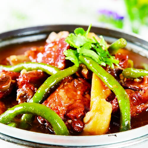 美味的鸡腿炖豆角的做法