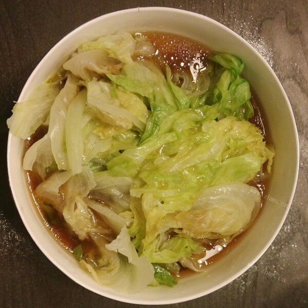 美味虾酱西生菜的做法