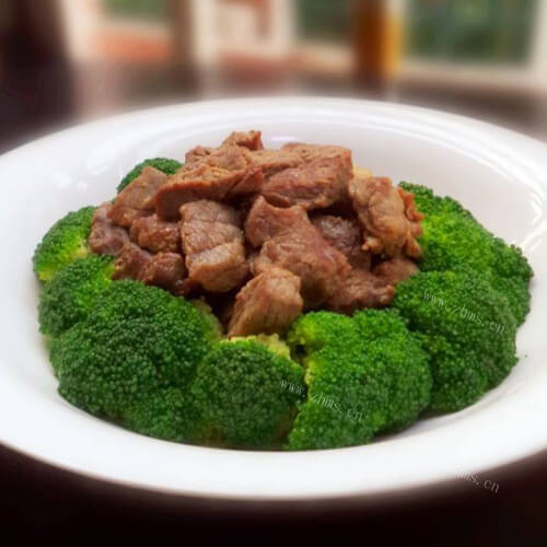 美味的牛肉炒西兰花