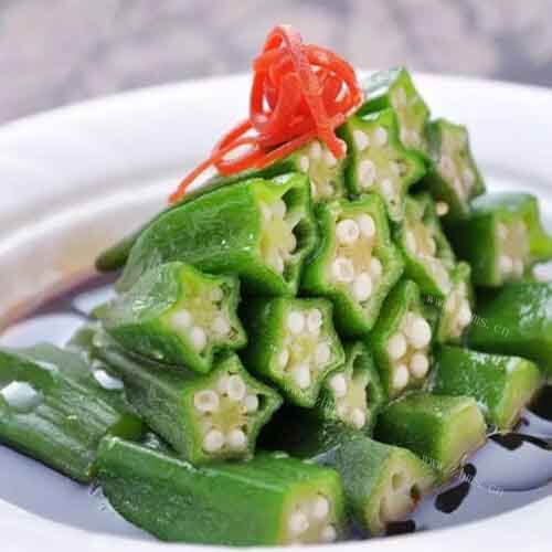 美味的醋拌秋葵
