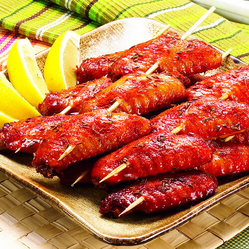 美味香辣炸鸡翅