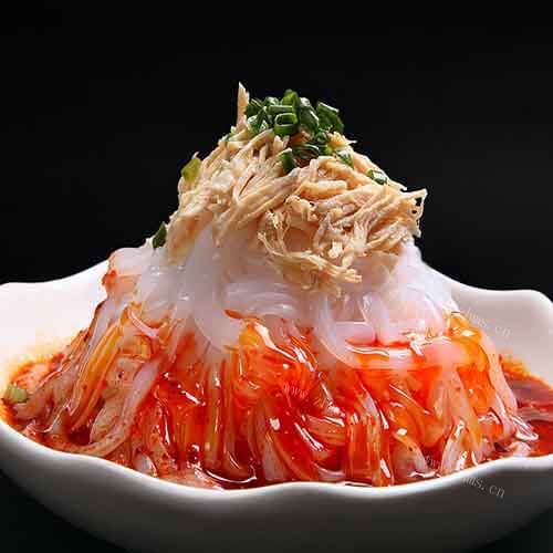 美味的鸡丝凉粉