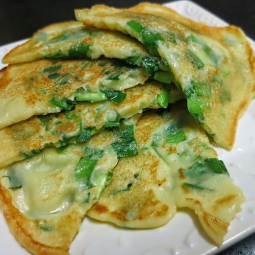 美味的韭菜煎饼