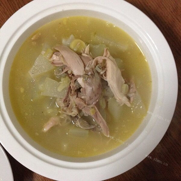 好吃的鸡肉炖冬瓜