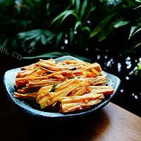 可口的凉拌豆笋做法图解4)