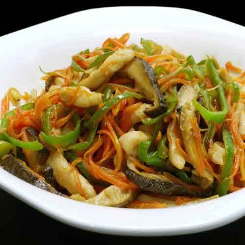 美味的鱼香鸡丝做法 