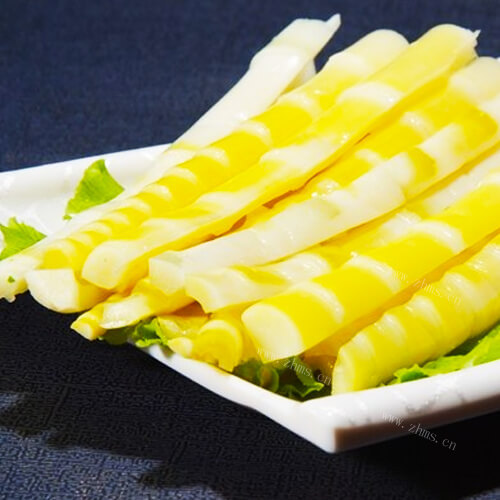 美味的炒甜笋