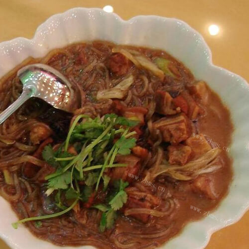 香喷喷的茄子炖粉条