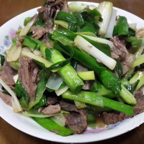 美味蒜苗牛肉