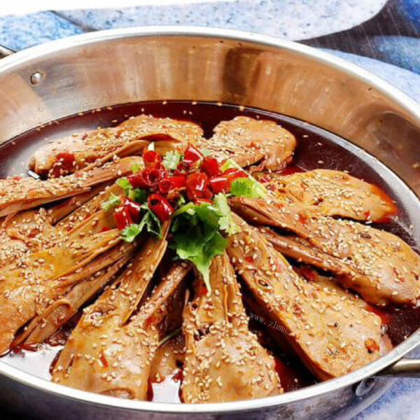 美味干锅辣鸭头