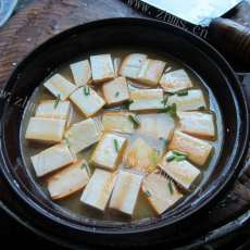 美味的蒜苔炒豆腐